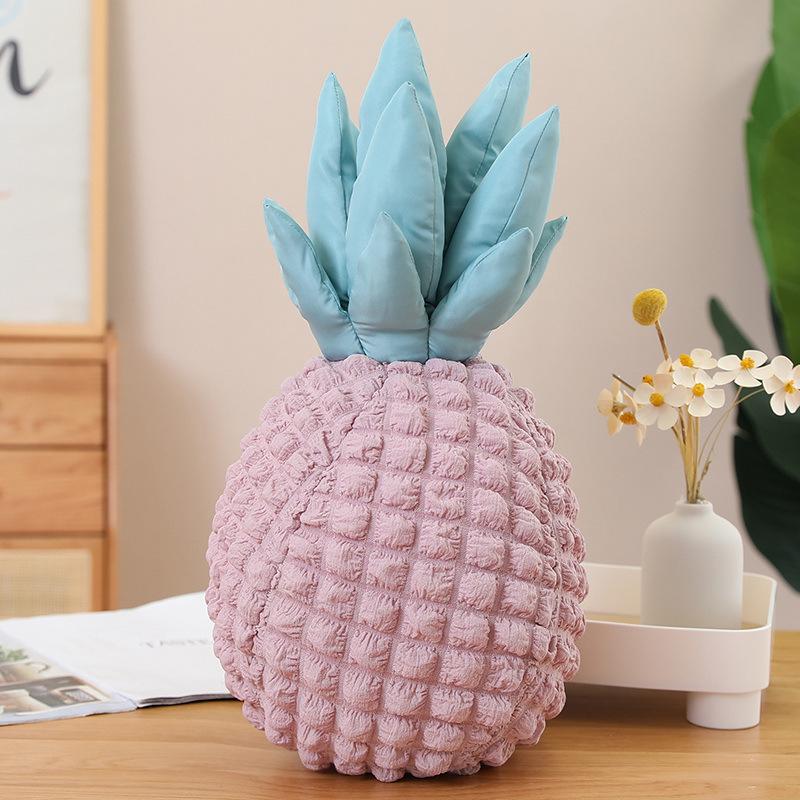 Ins Nordic Style Pineapple Pillow Cute Simulated Fruit Doll Strawberry Chair Cushion Plush Toy Hand Pillow