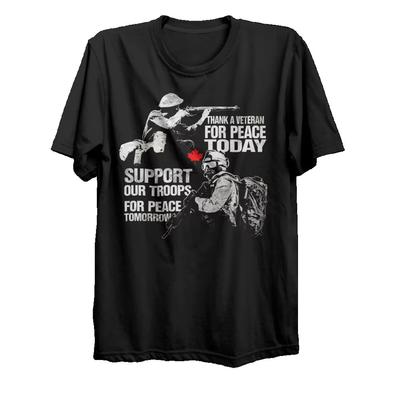 Thank A Veteran, Support Our Troops Canadian Military T-Shirt. Premium Cotton Short Sleeve O-Neck Mens T Shirt New S-3XL