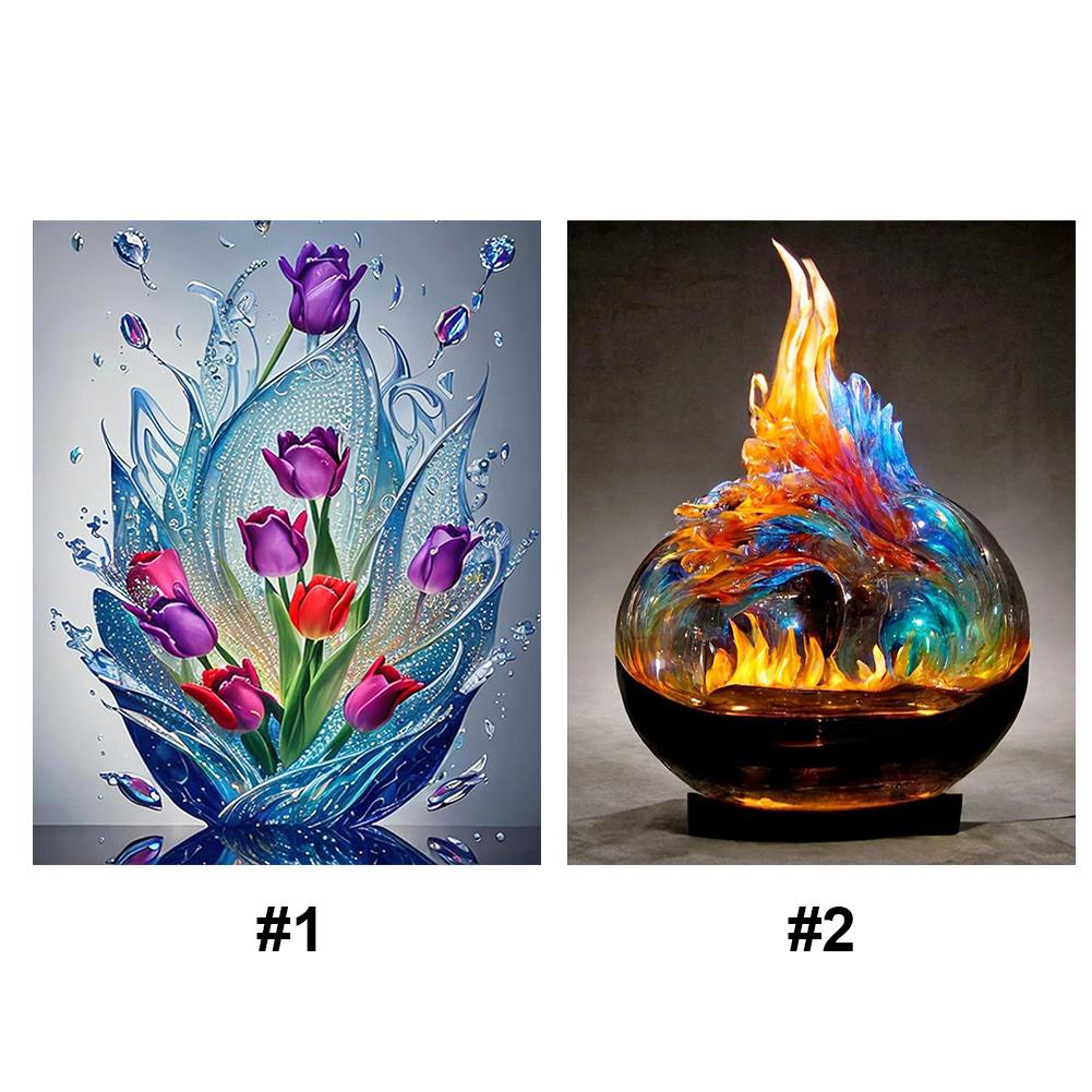 Still Life Printed Cross Stitch Kit DIY 11CT Thread Art Needlework Home Decor