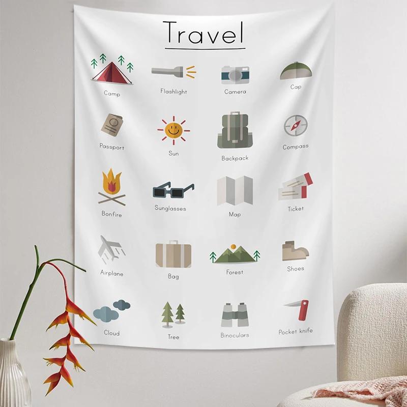 

Пляжное полотенце, коврик для подростков, ретро, открытый, общежитие, кемпинг, логотип, настенный коврик, гобелен для пикника 170x200cm