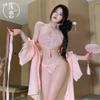 Erotic Underwear Antique Embroidered Belly Pocket Nightgown Uniform Exotic Flirting Pajamas Sexy Erotic Nightgown Free