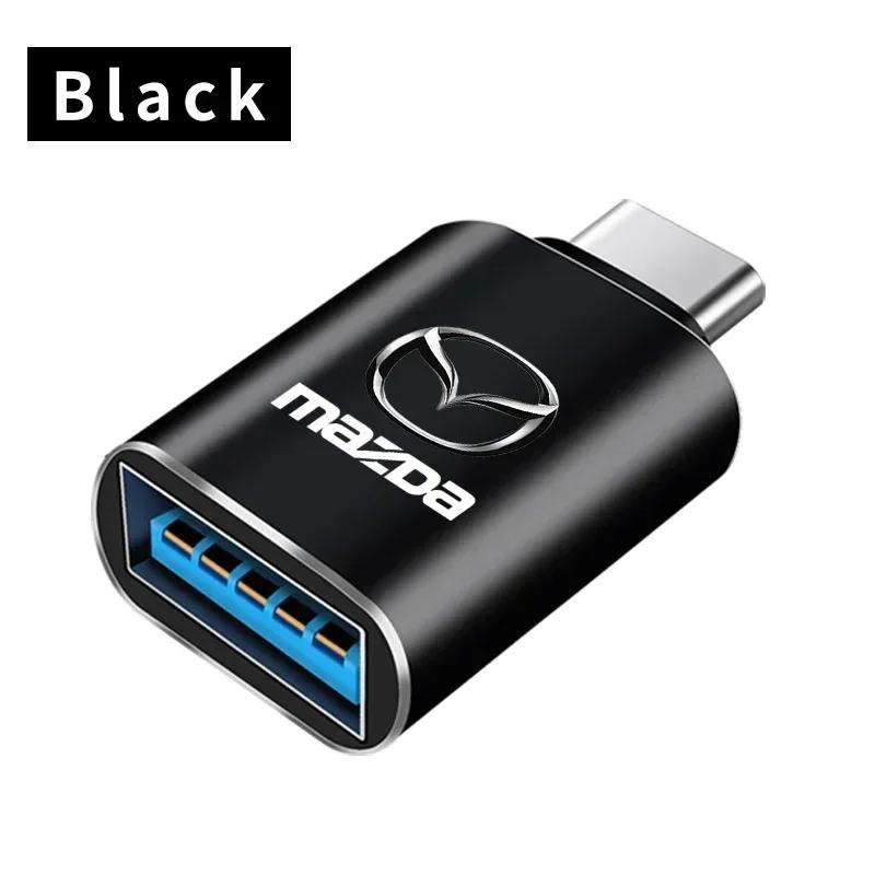 2025 Hot Car Type-C Turn USB3.0 Adapter Auto Converter Interior Parts For Mazda CX3 2 323 CX5 CX30 2015 Atenza 3 GJ MX3 RX7 Axel