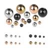 10-100Pcs 2-10mm High Quality Stainless Steel Beads For Jewelry Making Loose Spacer Round Beads DIY Bracelet Necklace Wholesale