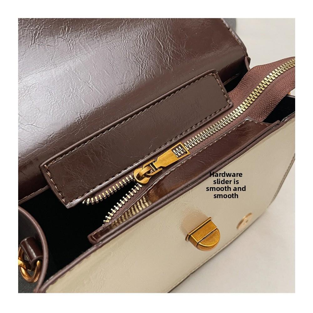 Niche High-end Design Handbag Bag Women's Versatile Trend Small Square Bag Retro Shoulder Messenger Bag
