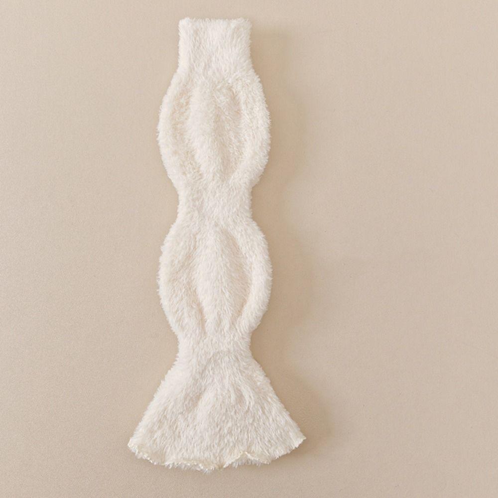 Elastic Coral Fleece Foot Cover Sweet Mid-tube Socks Trendy Women's Leg Warmers  Autumn/Winter