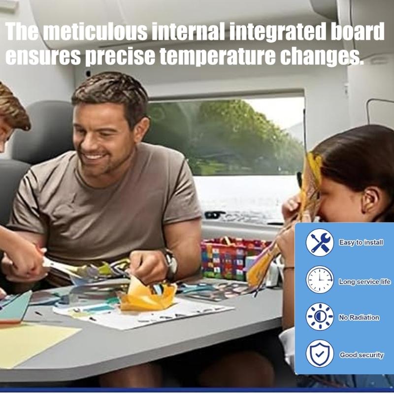 Intelligent Temperature Control Thermostat For Motorhome With Energy Efficient Design And Plastic Construction 7330G3351