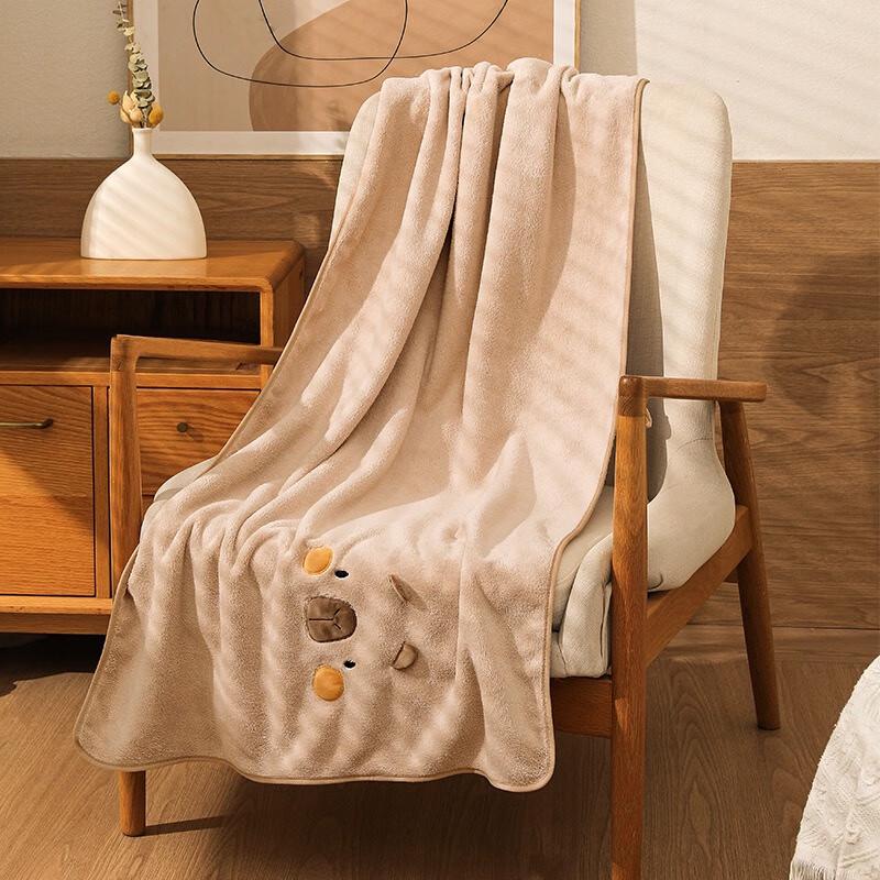 FUMIDE Капибара Коралловый флис Впитывающее банное полотенце