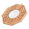 Bagua Mirror Wooden Concave Mirror Outdoor Door Pendant Bring Wealth Good Luck Decoration