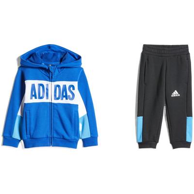 Casual Sports Set Lk Knit Set Letter Print Zipper Long Sleeve Hoodie Cuffed Pants Kids Sets Blue Black HZ7003