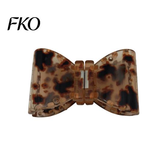 Tortoise Shell Hair Clip Magnetic Clip, Transparent Anti-Slip Tooth Design Half-tied Pin, Accessory for Medium Long Daily Commute коричневый