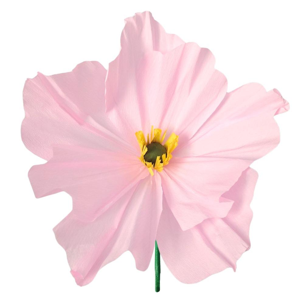 NEW 50/60CM DIY Wrinkle Paper Flowers PE Foam Large Size Handmade Flowers Rose Branch 40cm Length 3D Flowers Garden