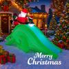 6.8FT LED Inflatable Xmas Yard Decor Santa Dinosaur Slide Penguins Christmas Decoration Gifts Toy Supplies Home Decor Ornaments