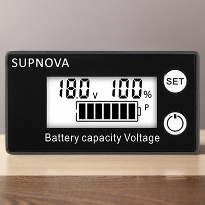 DC 8V-100V Battery Capacity Indicator LCD Voltage Gauge Digital Electricity Meter Lead Acid Lithium LiFe PO4 Digital Voltmeter