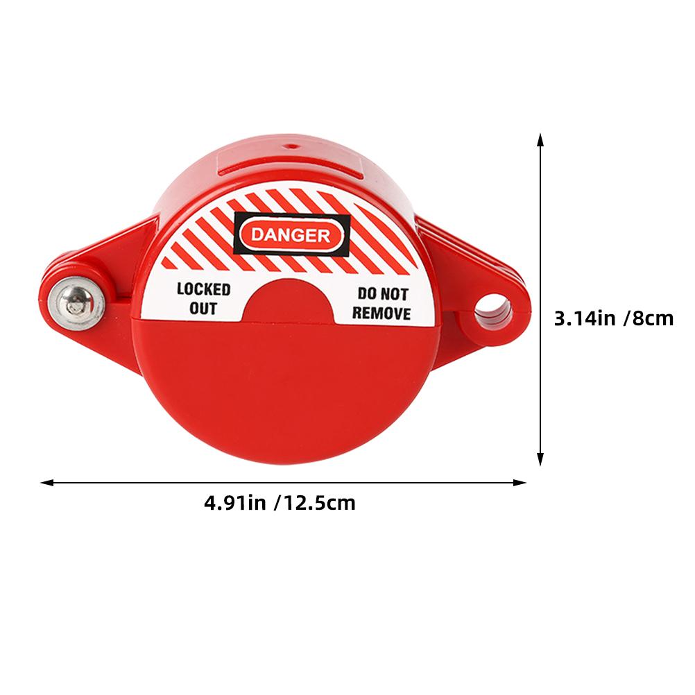 8pcs Red Padlocks Cylinder Tank Lockout Safety Valve Padlock ABS Outdoor Faucet Lock Gas Tank Lock Valve Lockout Device