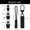 12 Pieces Zippers Repair Kits Quick Instants Zippers Pullers 3 Size Zippers Replacement Set for Jackets Jeans Suitcases