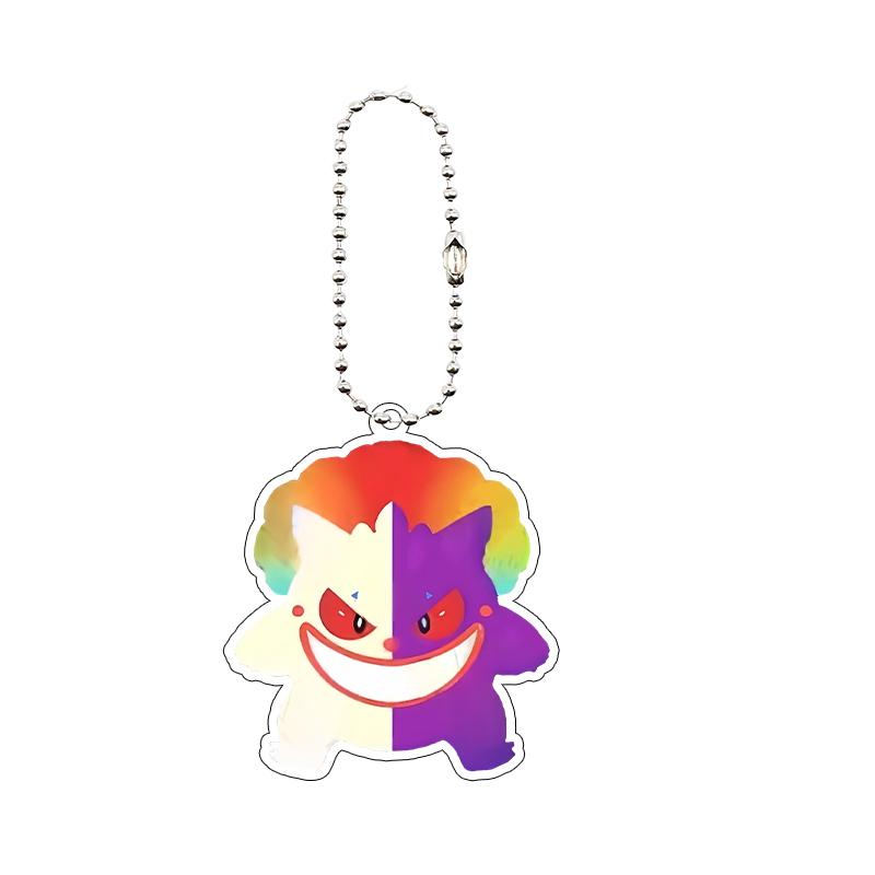 Anime Cartoon Gengar Halloween Day Acrylic Keychain Kawaii Pocket Figure All Saints' Day Creative Pendant Decoration Gifts Toys