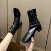 New Women's Shoes: Square-toed, Thick-heeled High Heels, Women's Boots and Ankle Boots