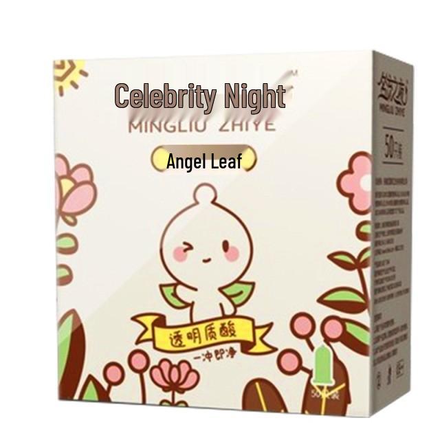 Celebrity Ultra-Thin Condoms: Dynamic Particle Design, Threaded, Stylish, Smooth, 0.02mm, Lubricated for Enhanced Sensation.