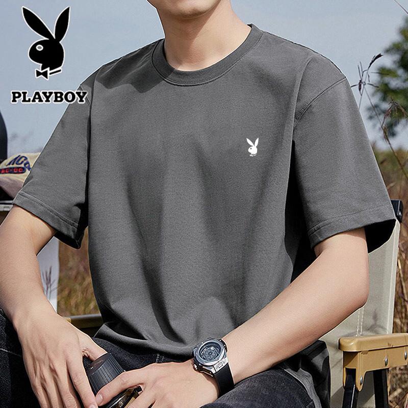 Playboy Men s Casual Loose Fit Cotton T-Shirt 2XL