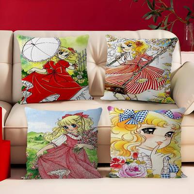 Candy Candy Anime Kissen Geschenk Heim Büro Dekoration Schlafzimmer Sofa Auto Kissenbezug Hülle 45x45