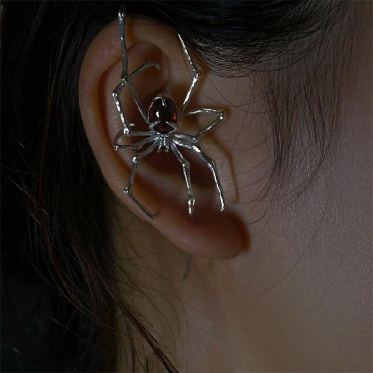 Comfortable Spiders Earrings Jewelry Fashionable Spiders Ear Clips Elegant Ear Cuff Charm For Halloween Celebrations