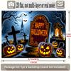 Party Backdrop Halloween Flat Banners Spooky Scenery Celebrations Wedding Enthusiasts Celebration Photo Booth Front Door Decor