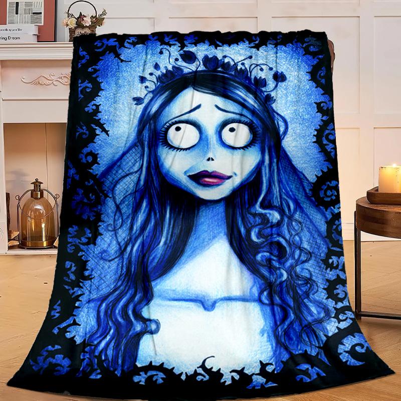 1 Stück Gothic Corpse Beauty In Bloom Flanelldecke Geschenk, Geeignet für Männer und Frauen, Weich, Ideal für Betten und Sofa, Geburtstags- oder Weihnachtsgeschenk