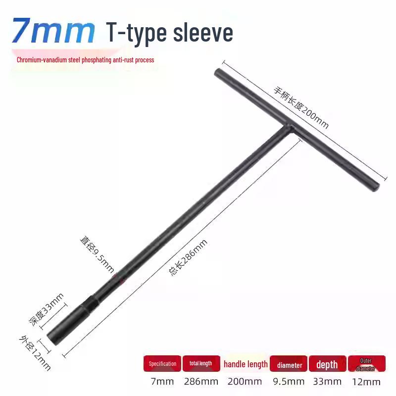 T-Handle Extended Socket Wrench for Auto & EV Repair