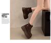 Fuzzy Winter Snow Boots: Cold-Proof, Thick-Soled for Men & Women, Birken Style, Plus Velvet, Flat.