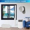 Adjustable AC Exhaust Hose Window Baffle Heat Insulation Window Sealing Plate  Window Installation