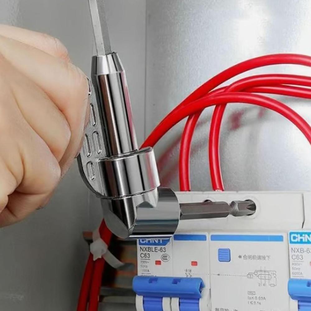 Corner Tool Screw Hub, 105 Degree Drill Attachment, Screwdriver Drill Bit Power Screwdriver Drill