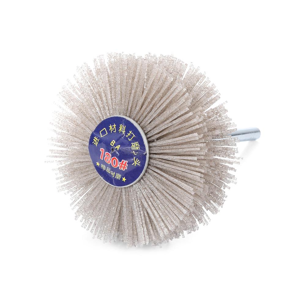 Woodwork Drill Grind Buff Nylon Wheel Brush Flower Head Deburring Grinder Abrasive Wire Grinding