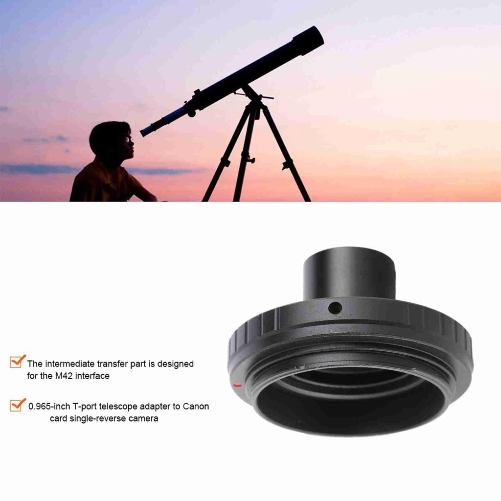 Astronomical Telescope Photography Astronomical Telescope Eyepiece Metal Adapter for Canon Mount SLR Cameras Accessory 0.965-inch T-mount
