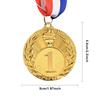 5cm Gold/Silver/Bronze Medal Award Medals with Neck Ribbon Sports Rewards Competition Medals for Talent Show Party Race