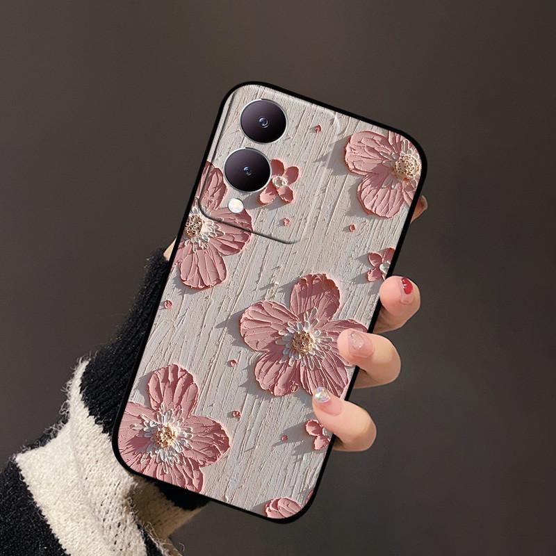 Für Vivo Y17s Handyhülle Y33t Y12 4G Weiches Silikon TPU Hüllen Für Vivo Y36 Y36m Y36i Y28 G2 5G Cartoon Rückseitenabdeckung Schutzhülle