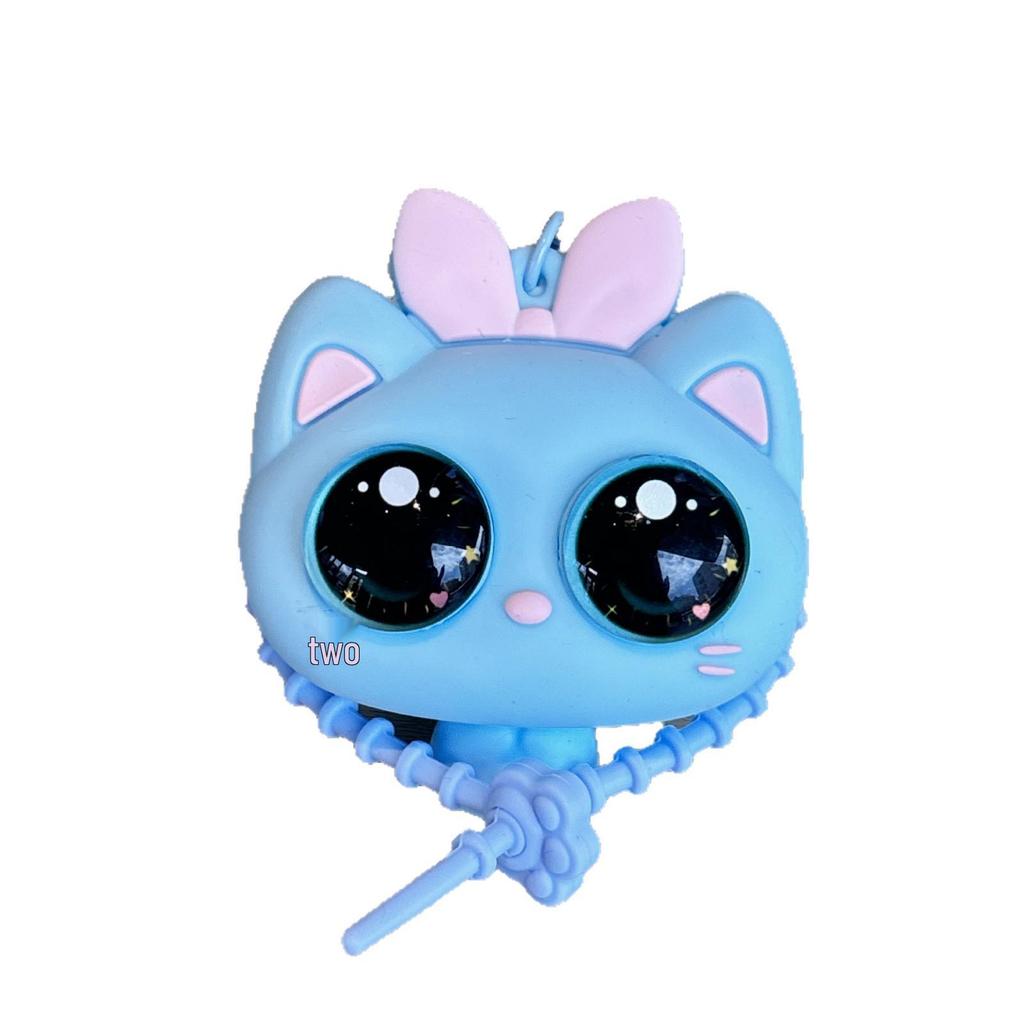 Cute Decompression Cat Keychain Toy - Funny Squeeze Doll Bag Pendant