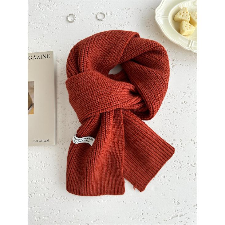 Nový Pletený Vlněný Pletený Kašmírový Šátek Pro Ženy Páry Nový Všestranný Jednobarevný Šátek Zima