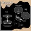 6pcs Round Transparent Acrylic Minifigure Display Stands Model Display Riser for  Figures Makeup Clear Finished Product: 7x5.15cm