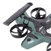 RC Quadcopter Flight Drift Toy Land Air Dual Mode Fixed Wing Drone Model Multiple Speeds 360 Degree Flip Green