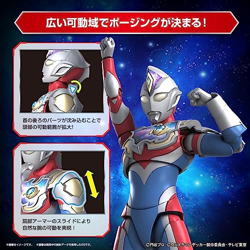 BANDAI SPIRITS Figure-rise Standard Ultraman Decker Flash Type Color-Coded Plastic Model 2640764