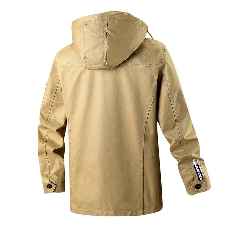 Giacca sottile da uomo primaverile e autunnale Giacca a vento da uomo casual con cappuccio da uomo taglie forti