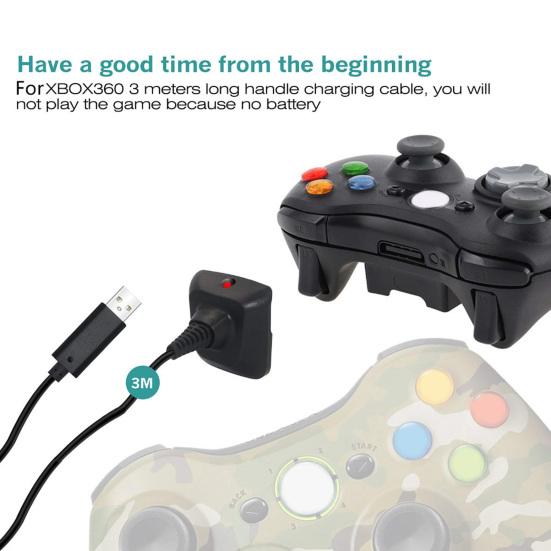 Rechargeable Gamer Controller Replacement Battery Charging Kit for Xbox 360