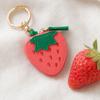 Faux Leather Coin Wallet, Fruity Pattern Mini Wallet, Portable Headphone Case Pouch, Bag Keychain Pendant Gift Accessory