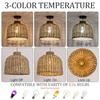Boho Seagrass Pendant Light 13.78 Hand Woven Rattan Chandelier for Dining Living Bedroom Kitchen Farmhouse Natural Color Sustai