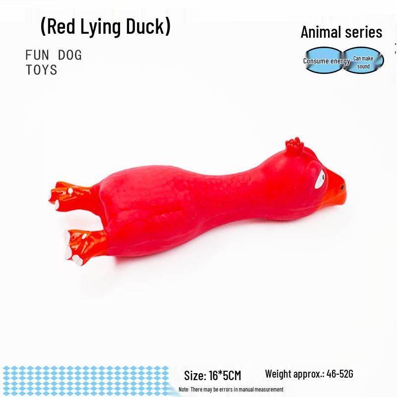 Pet Latex Chew Squeaky Duck Toy - Durable & Fun for Dogs