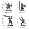 Ifundom 200 Pieces Miniature Soldier Medieval Knight Small Micro Landscaping Decorations for Sand Table Kids Figures, Models, Figurines, Playsets,
