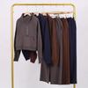 LULU Gold Label Stand Collar Half-Zip Loose Sweatshirt & Sweatpants Plush Set