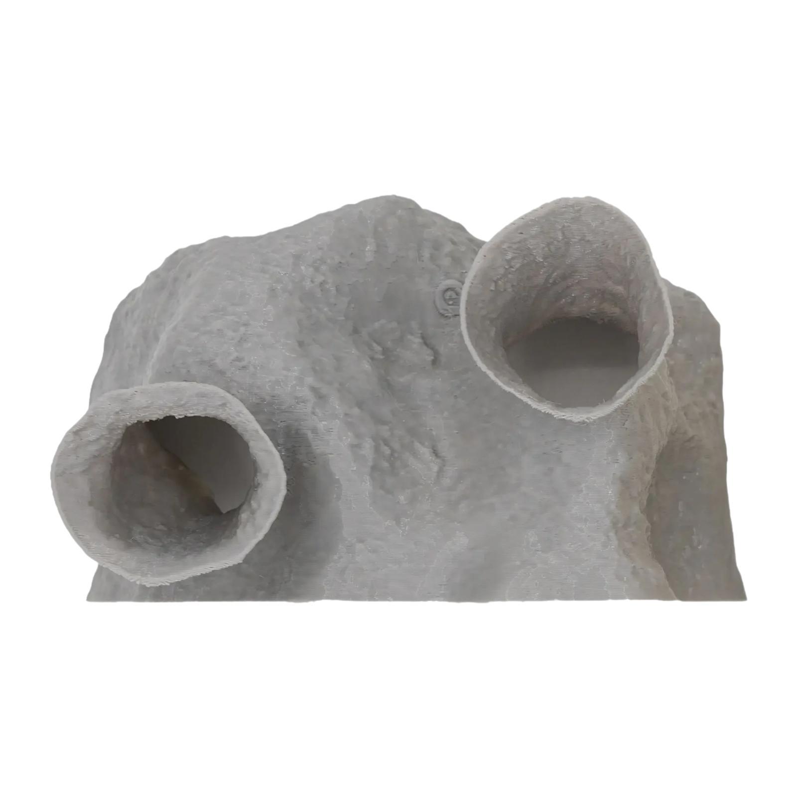 

Fish Tank Cave Shelter Ornament, Rest Hide Play, Decorative Shrimp Fish Tank Hiding Decor, Aquarium Shelter Accessories сірий колір