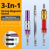 Magnetic Screwdriver Bit Holder with Depth Adjustment and Hexagonal Shank, Quick-Change Drill Adapter for Woodworking, Carpenter