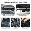 Gkikirty Roof Box U Bolt Clip Roof Rack U Bracket Luggage Accessories Kit for Car